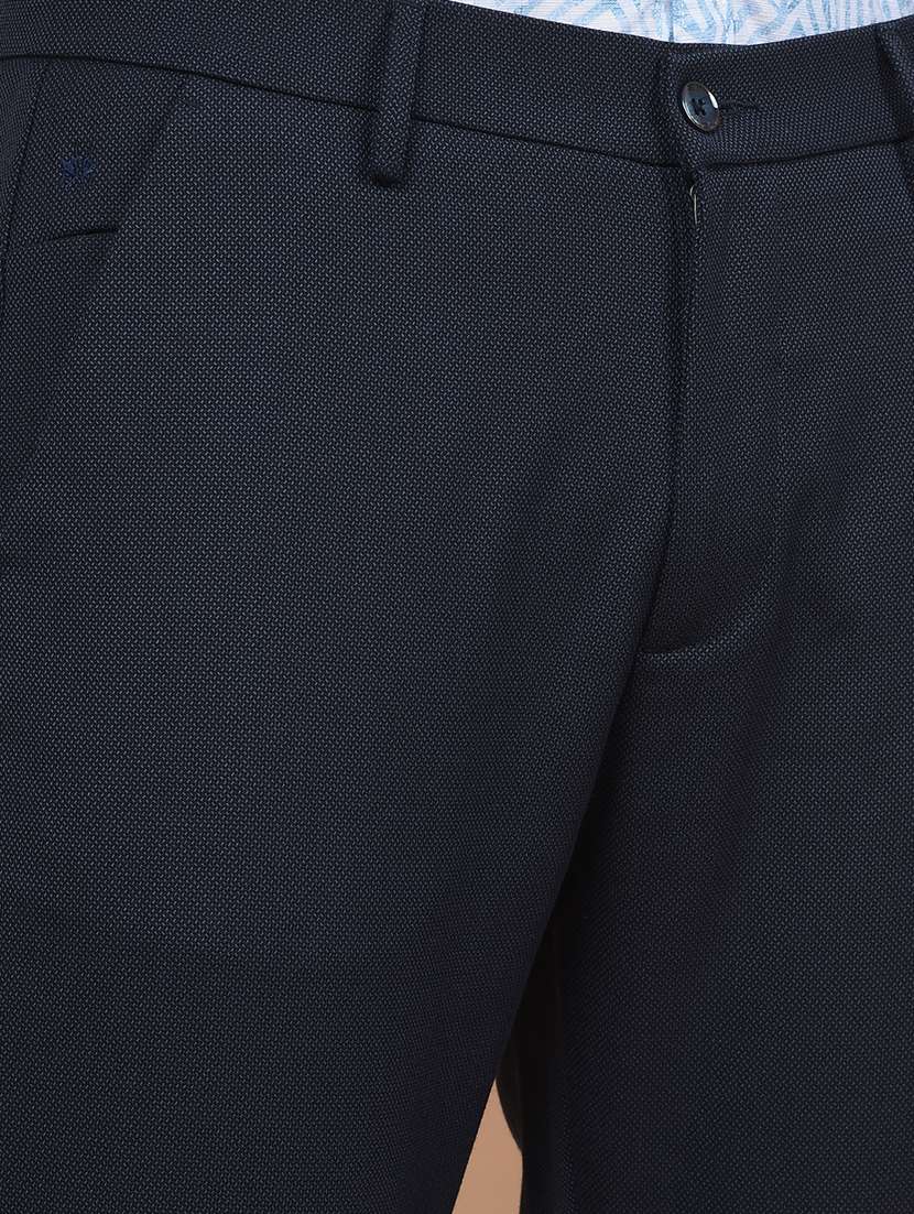 Men Solid Mid Rise Slim Fit Chinos Casual Trouser - 21881412 -  Standard Image - 4
