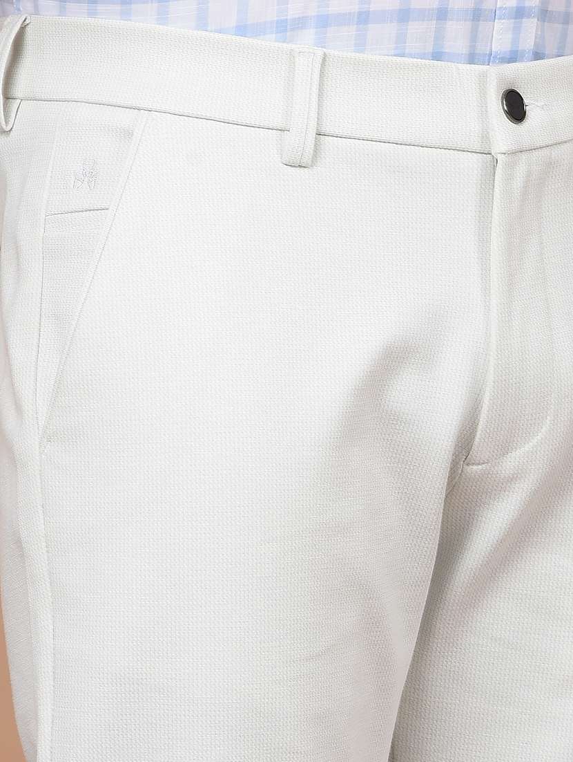 men solid mid rise slim fit chinos casual trouser - 21881415 -  Standard Image - 4