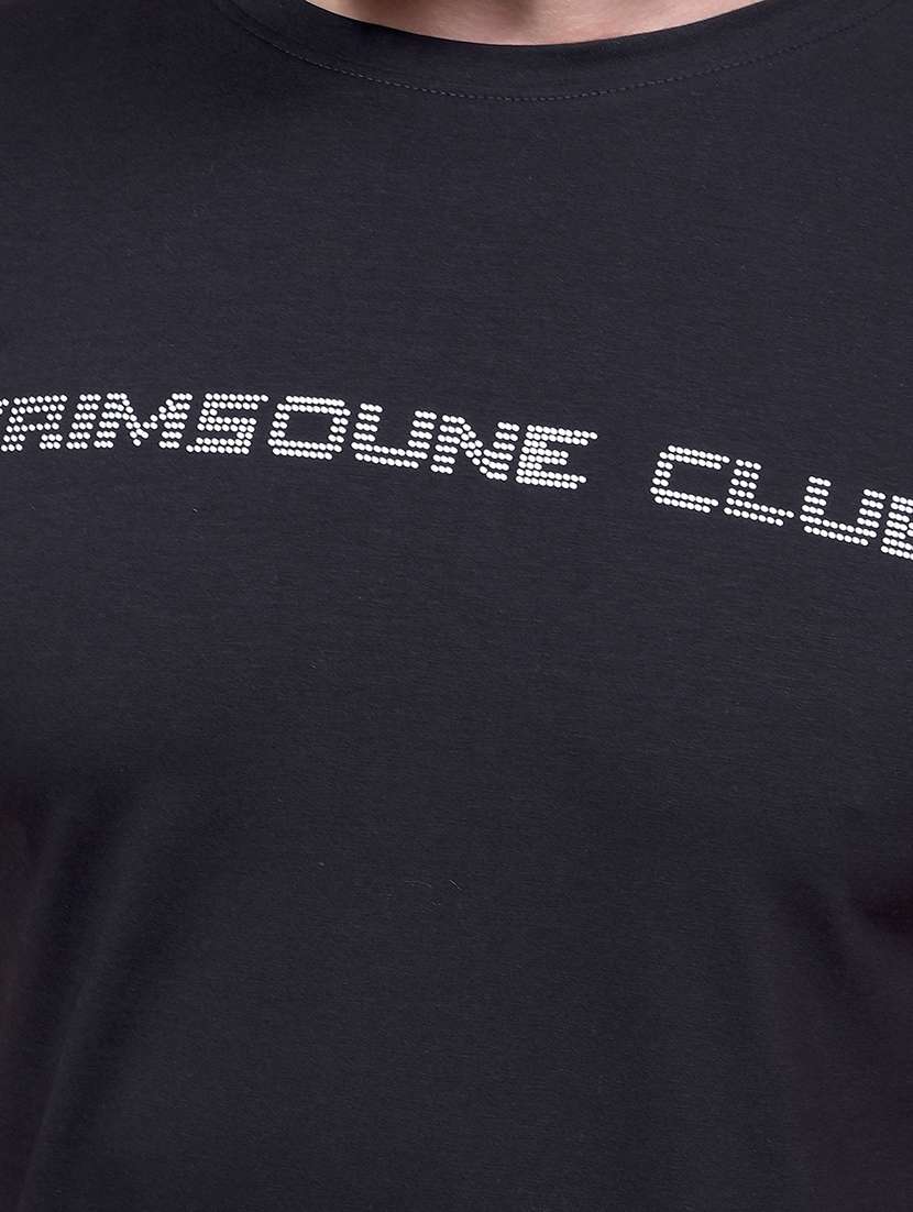 men typographic short sleeve slim fit t-shirt - 21881451 -  Standard Image - 4