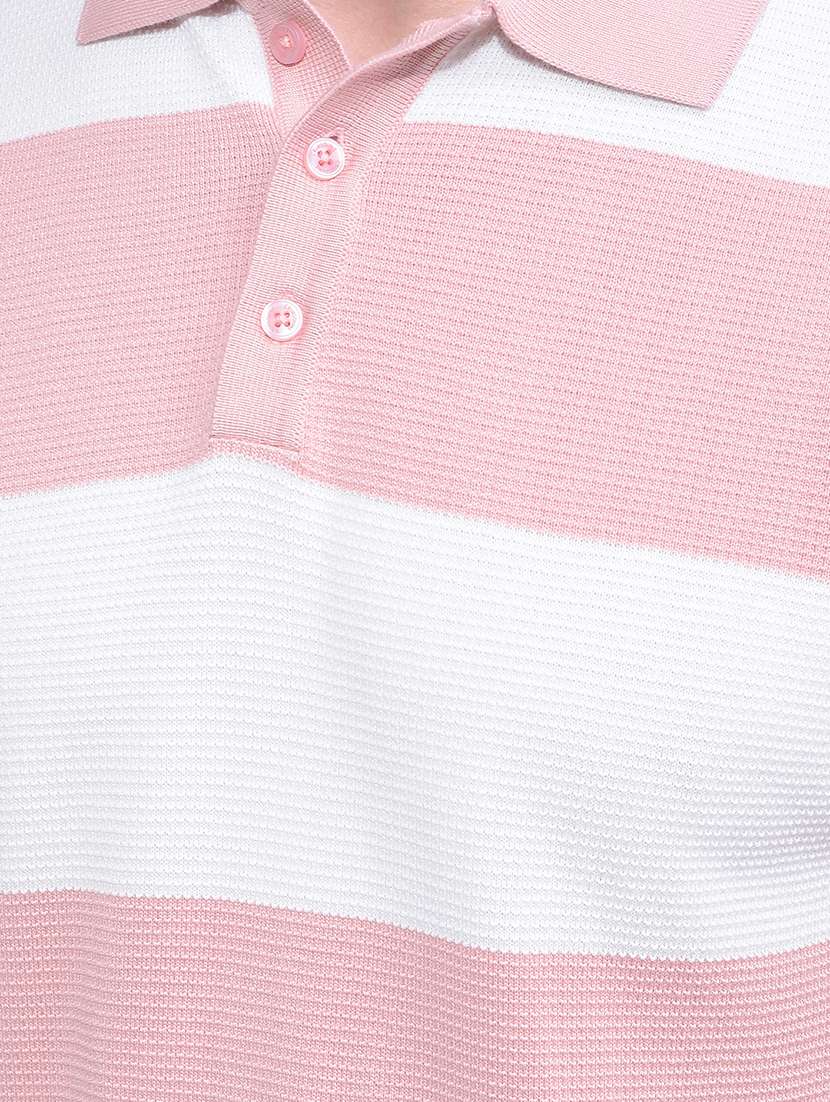 men striped short sleeve slim fit polo t-shirt - 21881457 -  Standard Image - 4