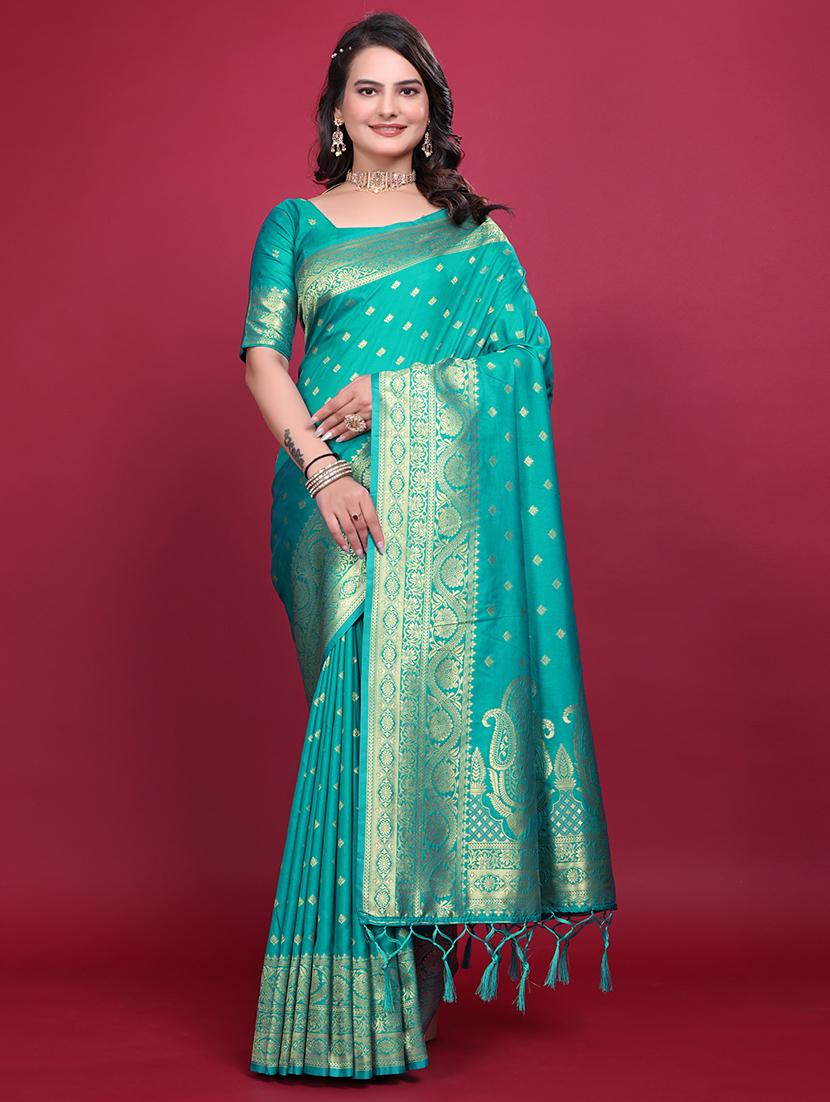 women self design banarasi saree with blouse - 21881500 - Standard Image - 1