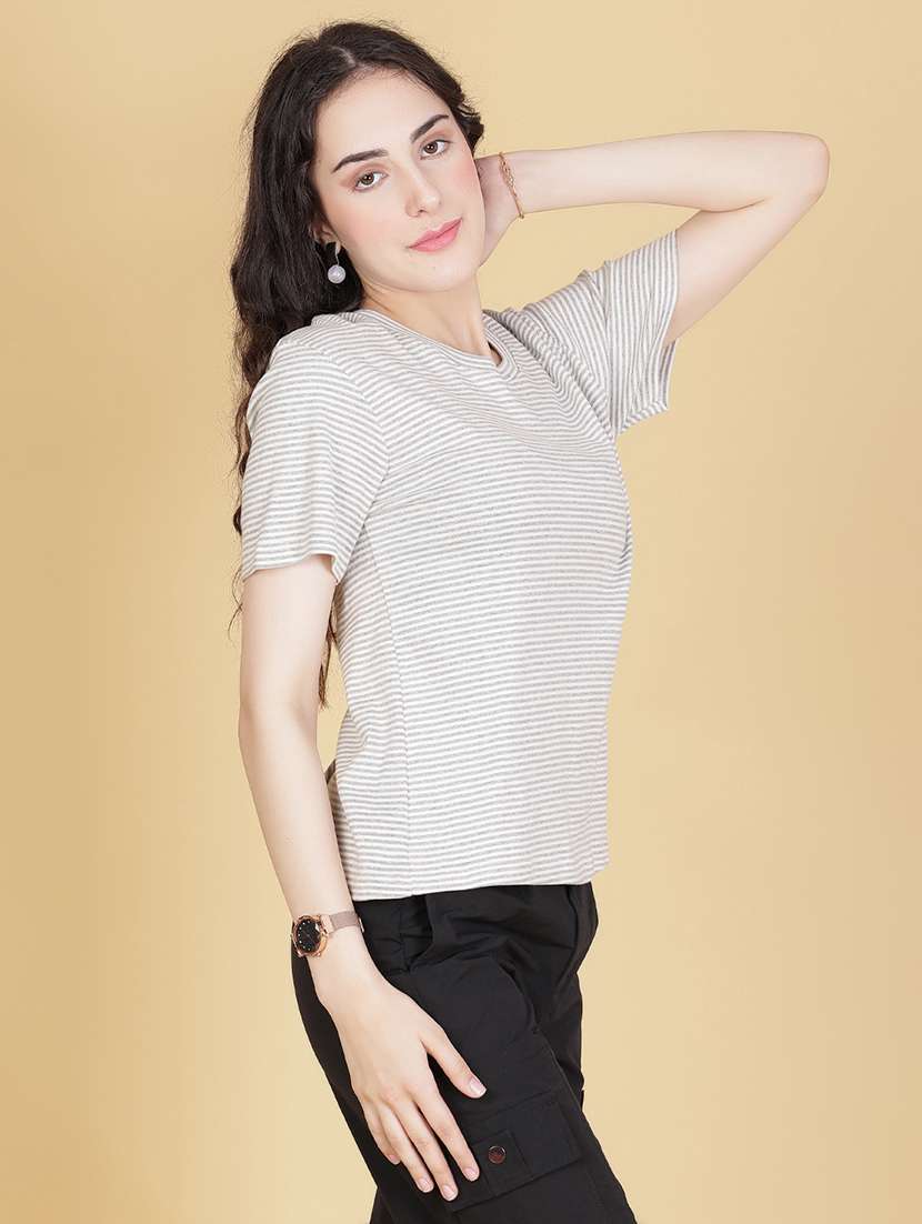 women printed short sleeve regular fit t-shirt - 21881524 -  Standard Image - 1