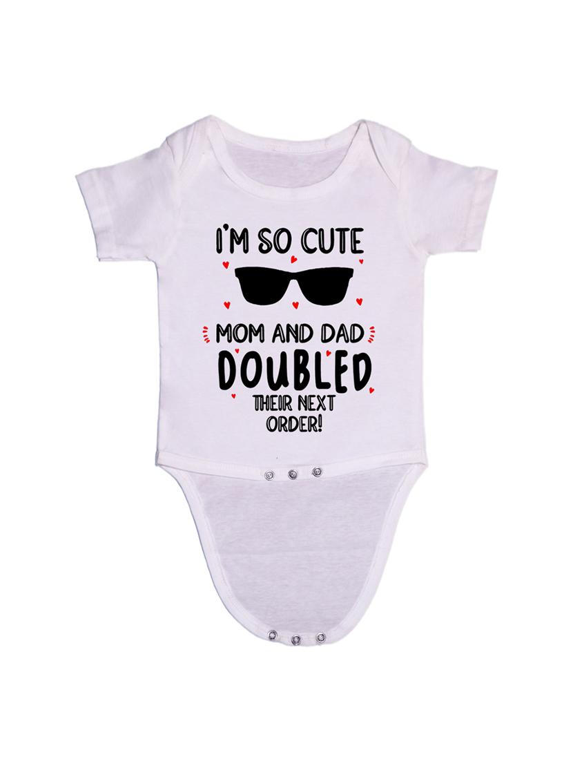 kids typographic short sleeve romper - 21881597 - Standard Image - 1