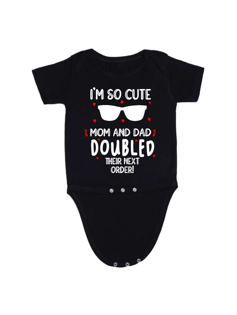 kids typographic short sleeve romper - 21881599 -  Standard Image - 1