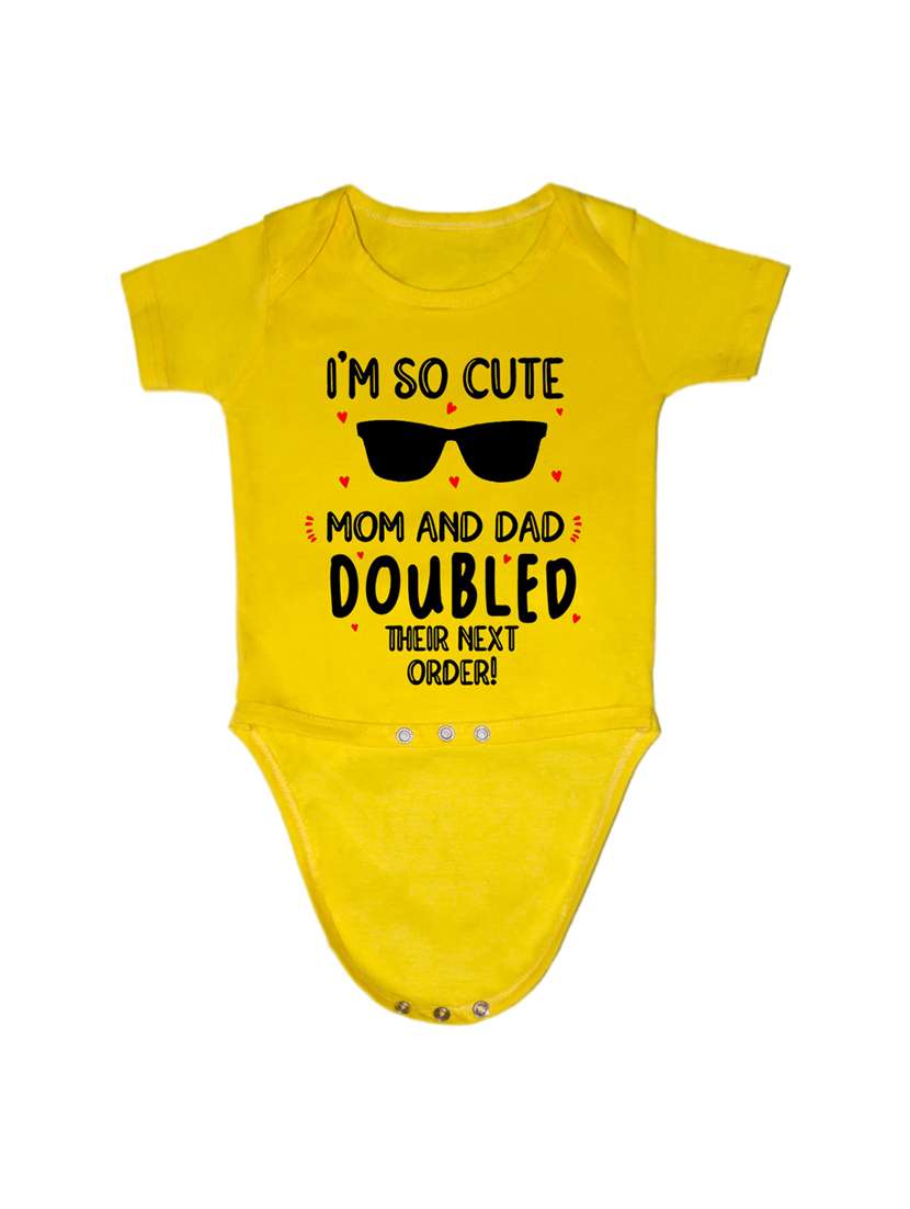 kids typographic short sleeve romper - 21881618 -  Standard Image - 1