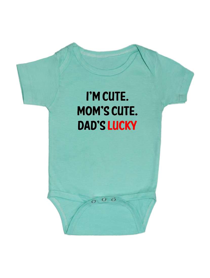 kids typographic short sleeve romper