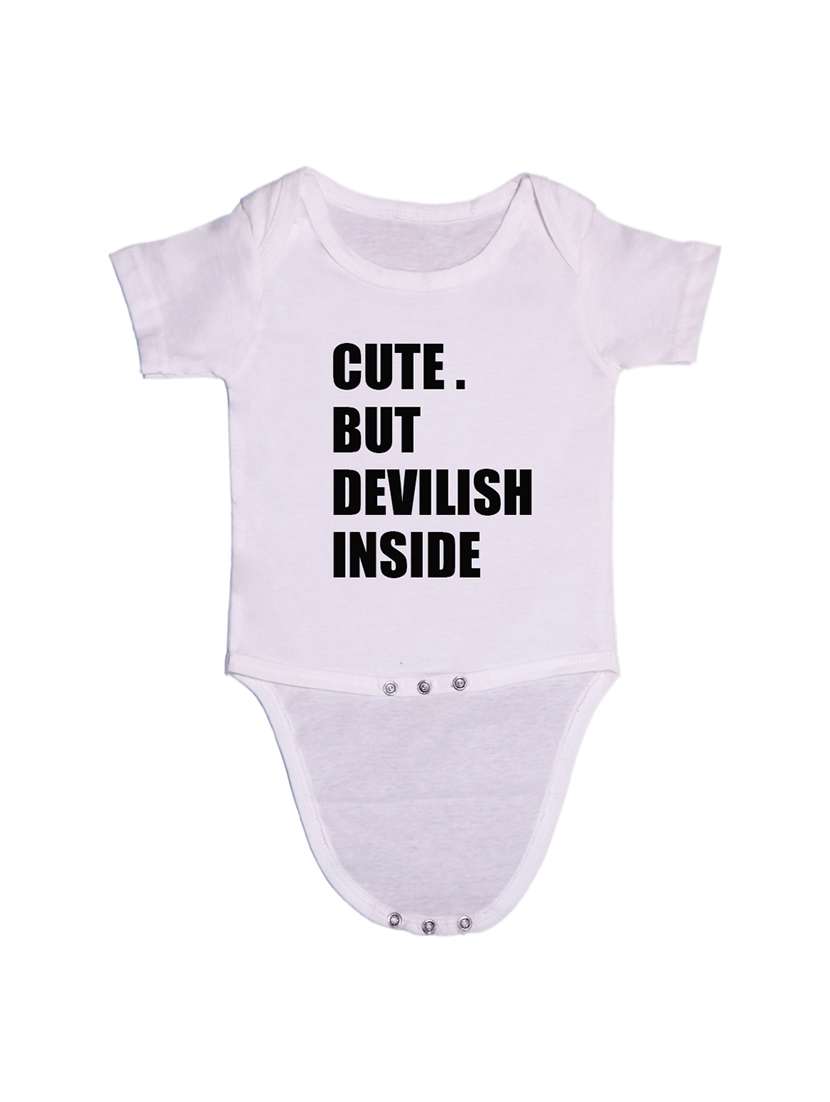kids typographic short sleeve romper - 21881647 - Standard Image - 1