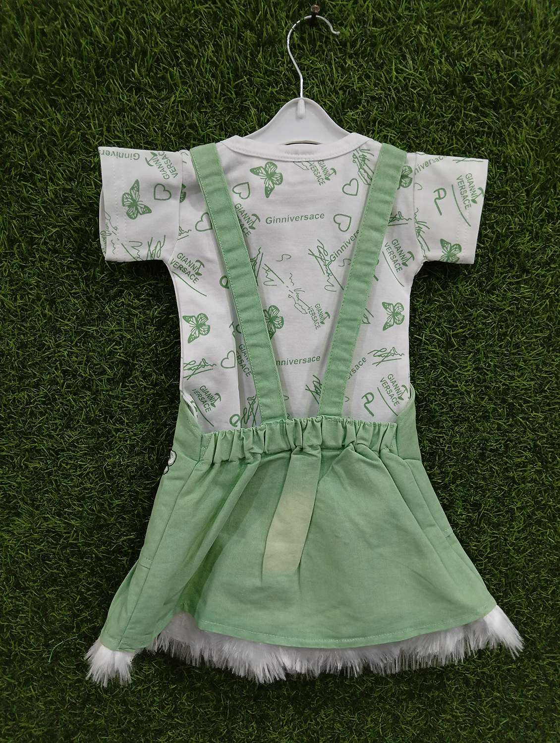 girls printed adjustable strap dungaree dress - 21881649 -  Standard Image - 1