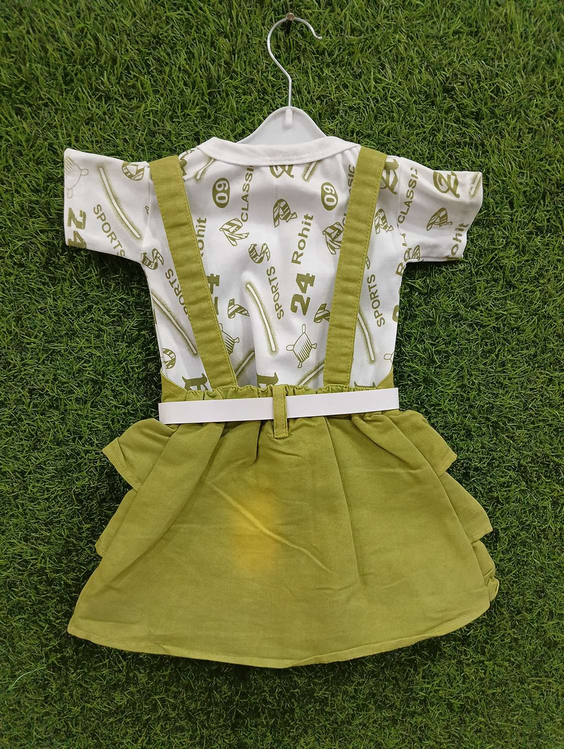 girls printed adjustable strap dungaree dress - 21881654 -  Standard Image - 1