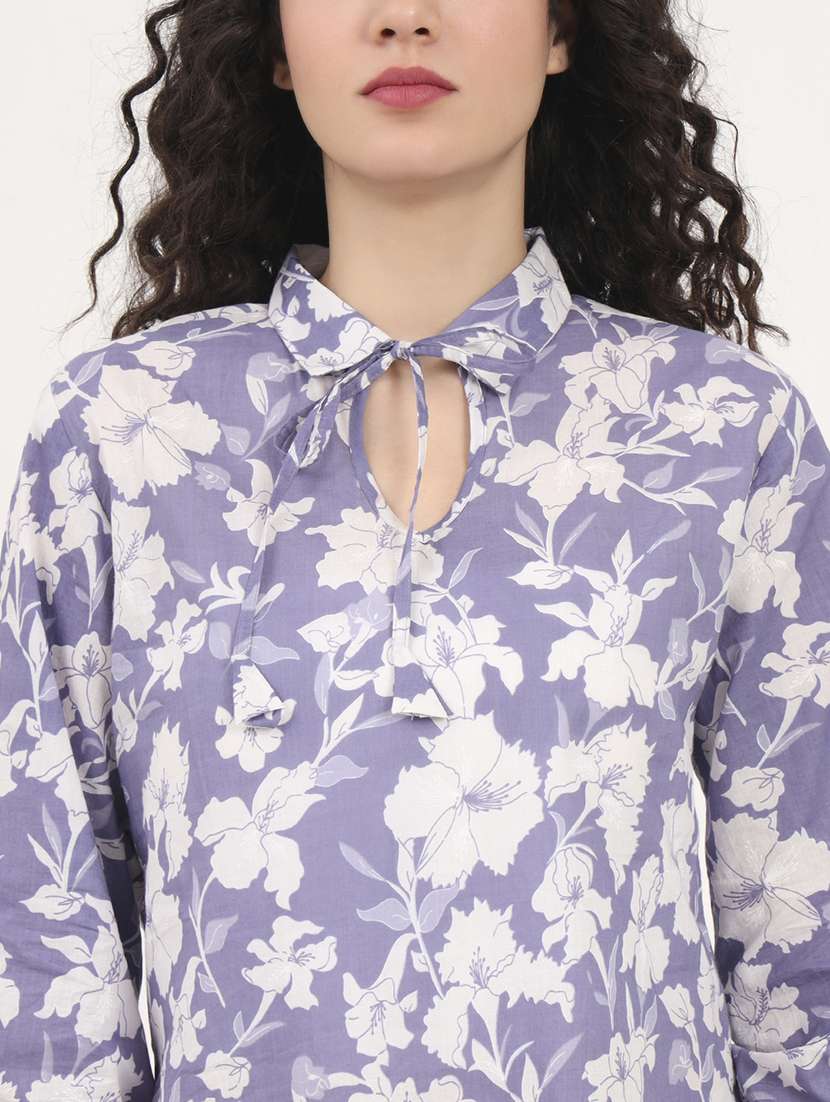 women printed nightwear pyjama set - 21881658 -  Standard Image - 4