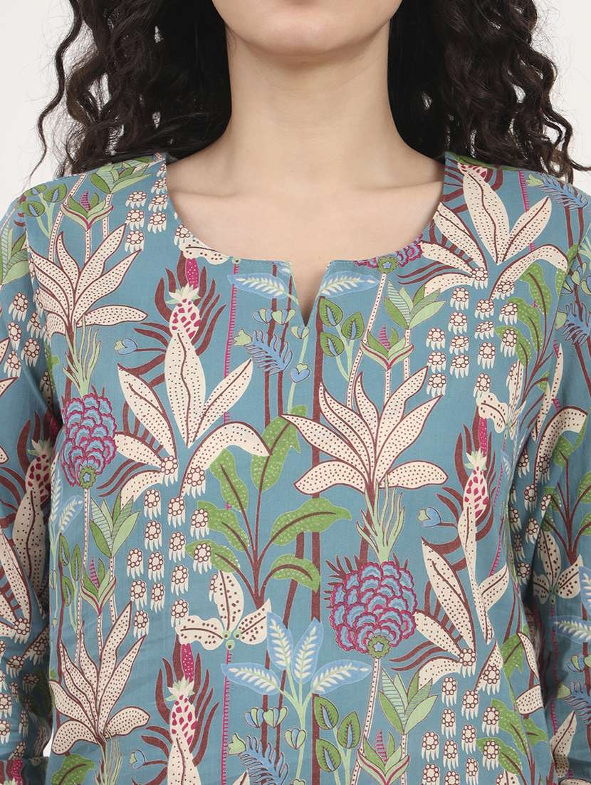 women printed nightwear pyjama set - 21881663 - Standard Image - 4