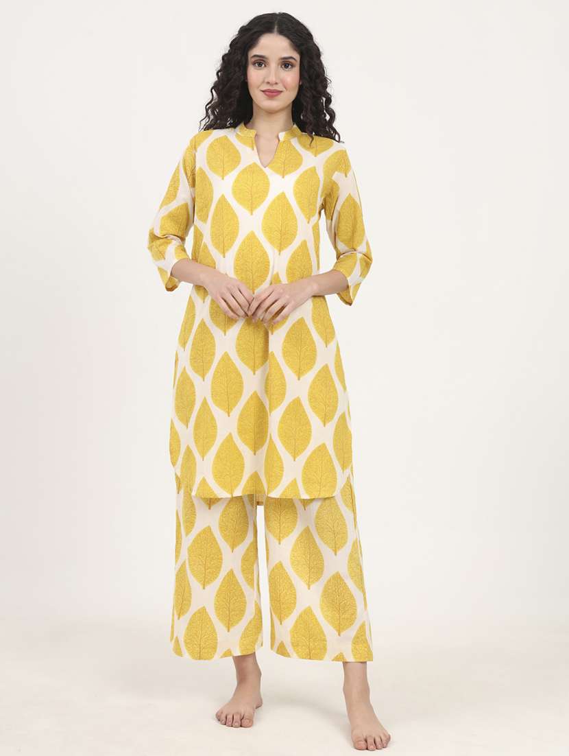 women printed ethnic co-ord set