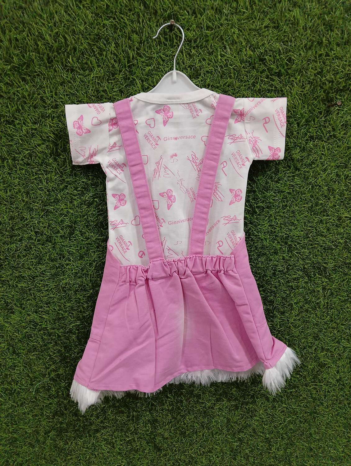 girls printed adjustable strap dungaree dress - 21881675 -  Standard Image - 1