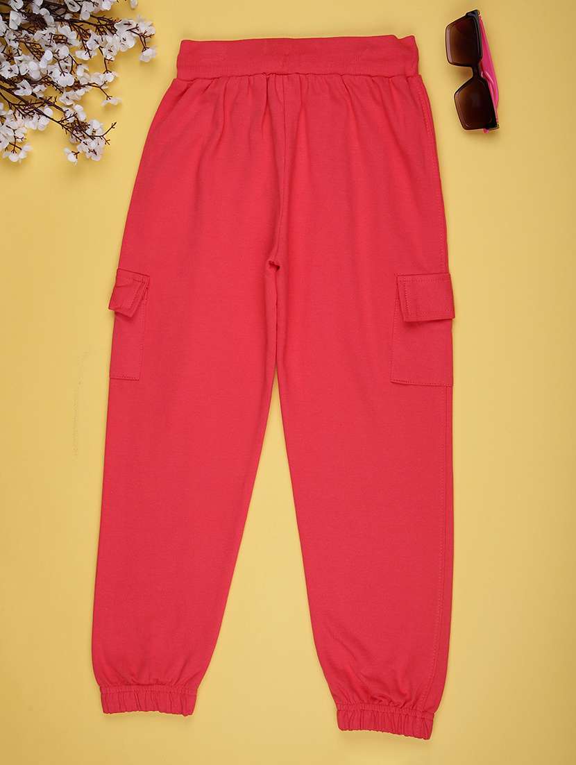 girls solid mid rise cargo - 21881791 -  Standard Image - 1