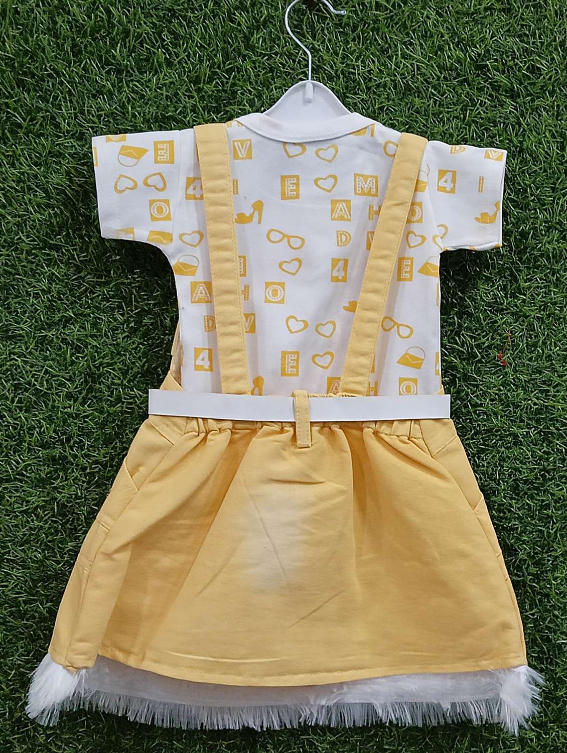 girls printed adjustable strap dungaree dress - 21881829 -  Standard Image - 1