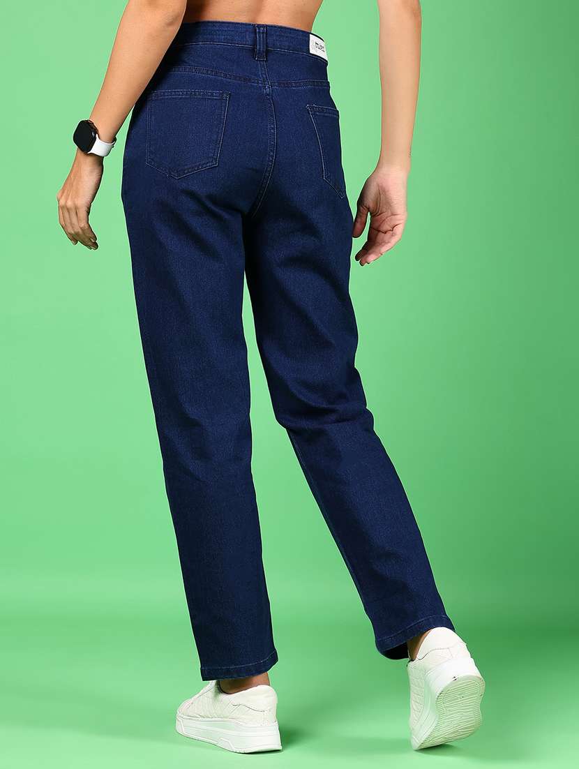 women solid mid rise straight fit jean - 21881843 - Standard Image - 4