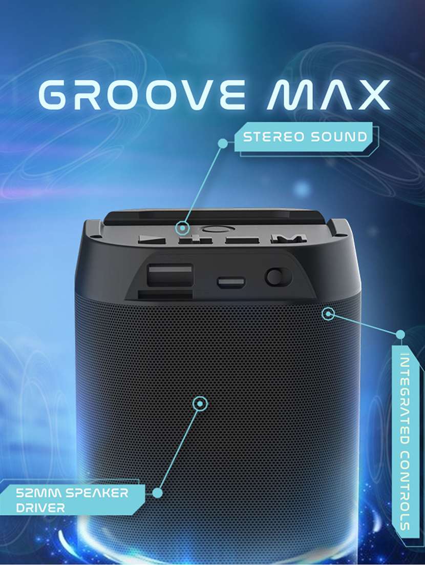 snapup groove max portable bluetooth speaker (jet black) - 21882694 -  Standard Image - 4