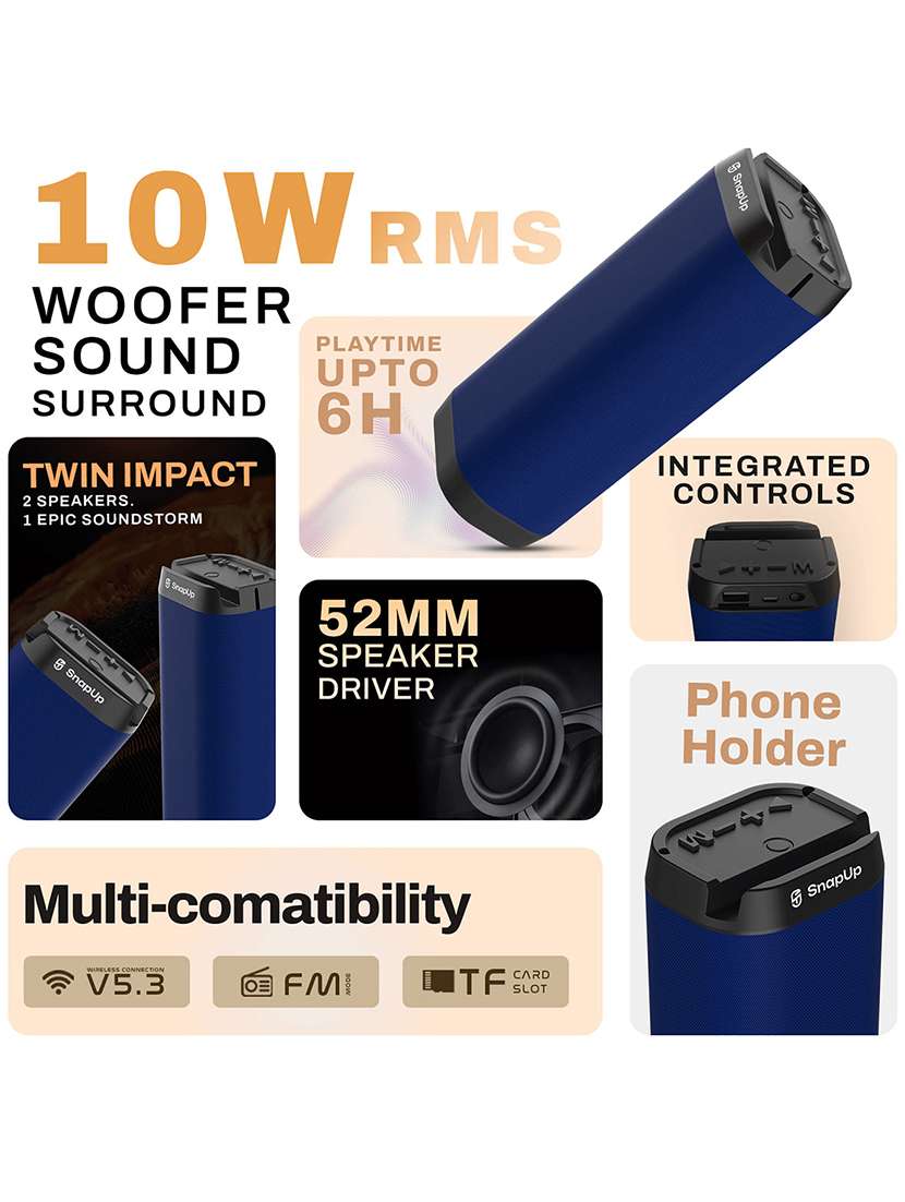 snapup groove max portable bluetooth speaker royal blue) - 21882695 -  Standard Image - 1