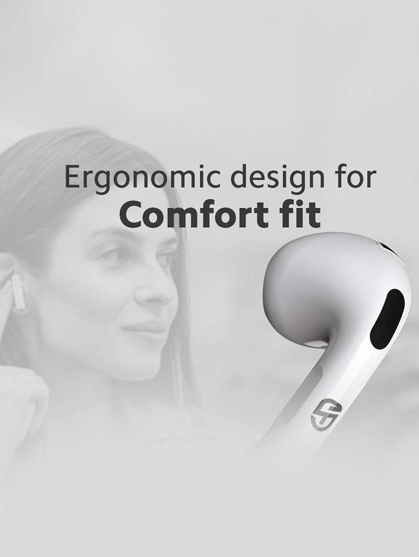 snapup snapods c300 true wireless semi-in-ear earbuds (white) - 21882710 -  Standard Image - 4