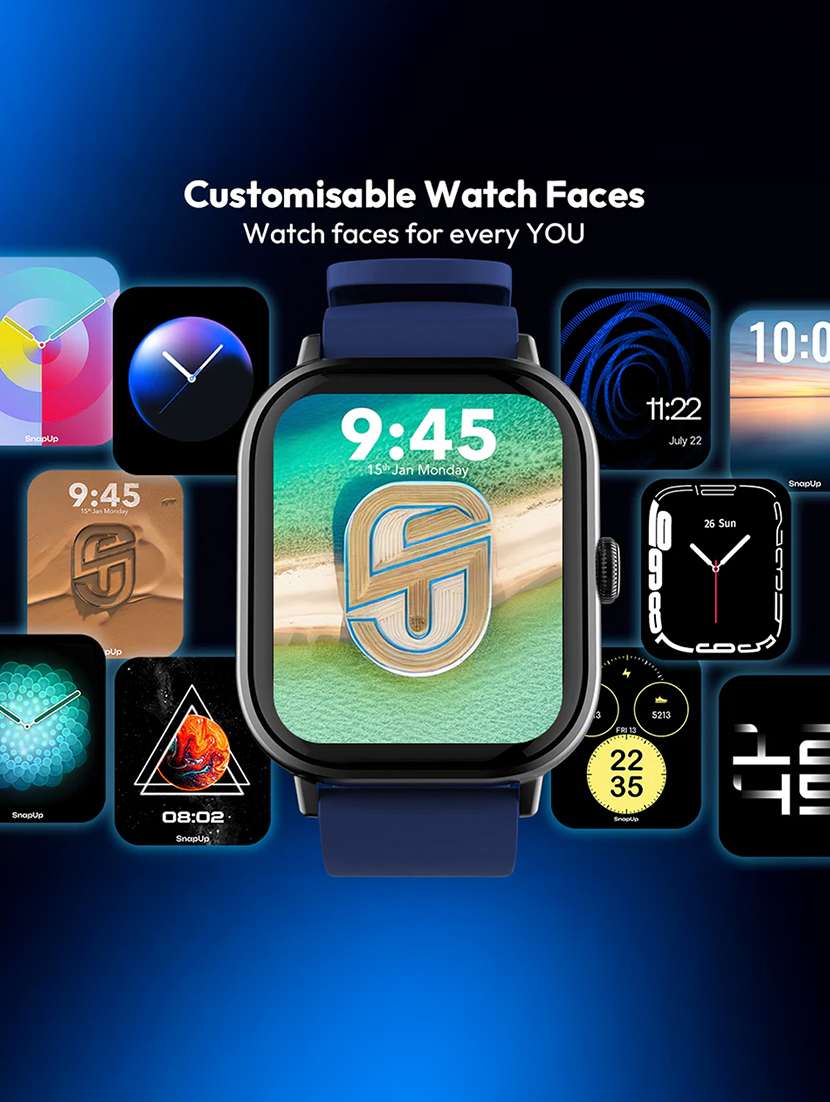 snapup horizon go bluetooth calling smartwatch (jet black) - 21882726 -  Standard Image - 4