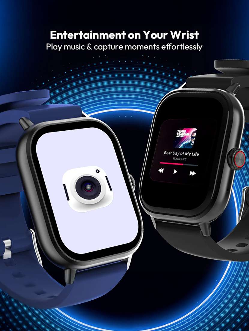 snapup horizon go bluetooth calling smartwatch (jet black) - 21882727 -  Standard Image - 6