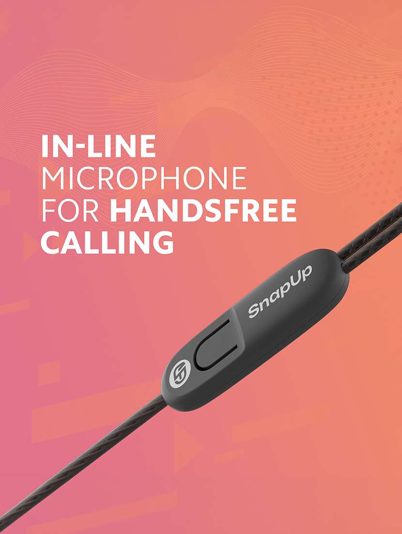 snapup pulse a200z wired earphone (metallic grey) - 21882732 -  Standard Image - 1