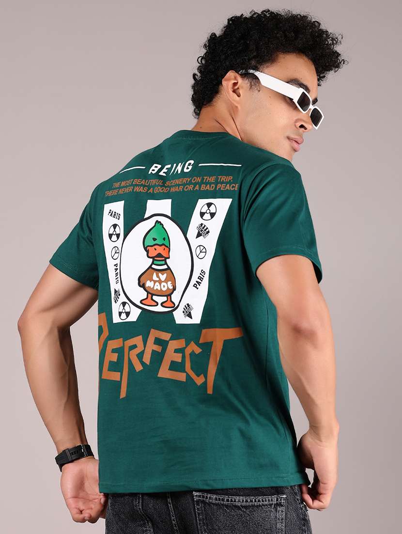 men printed short sleeve print t-shirt