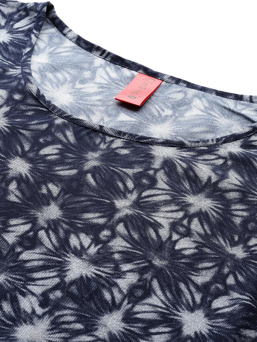 women printed round neck kaftan dress - 21887812 - Standard Image - 4