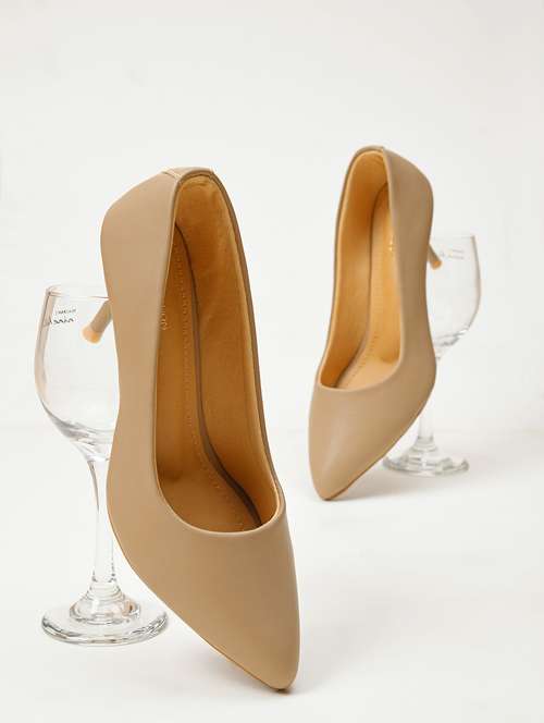 women beige slip on pump - 21887826 -  Standard Image - 0