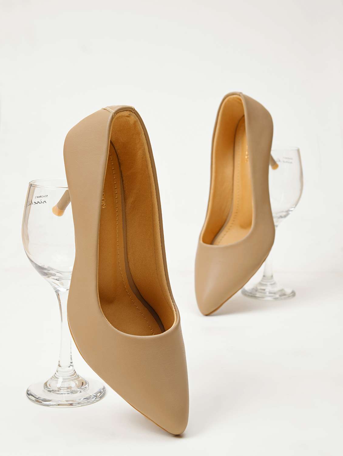 women beige slip on pump - 21887826 -  Zoom Image - 0