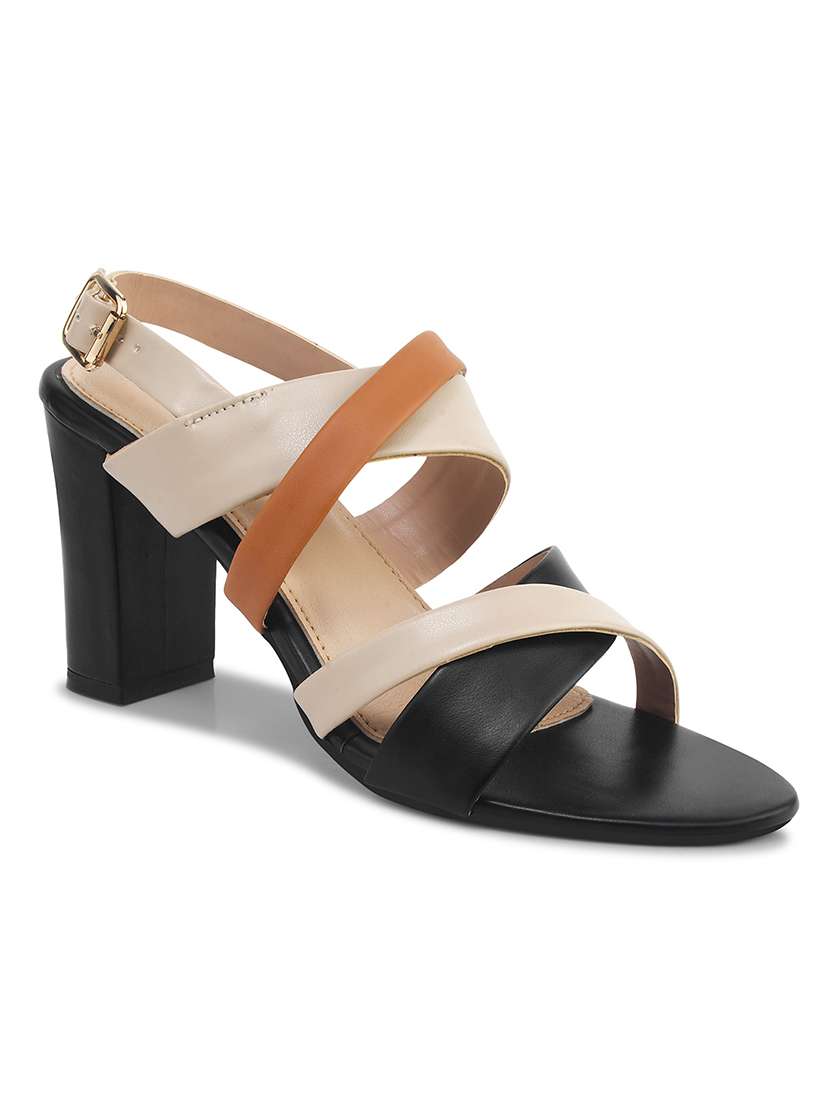 women black back strap sandal - 21887841 -  Standard Image - 1