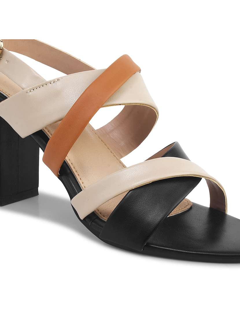women black back strap sandal - 21887841 -  Standard Image - 6