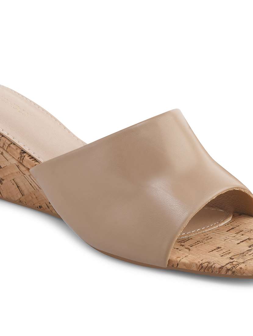 women beige slip on wedge - 21887848 -  Standard Image - 6