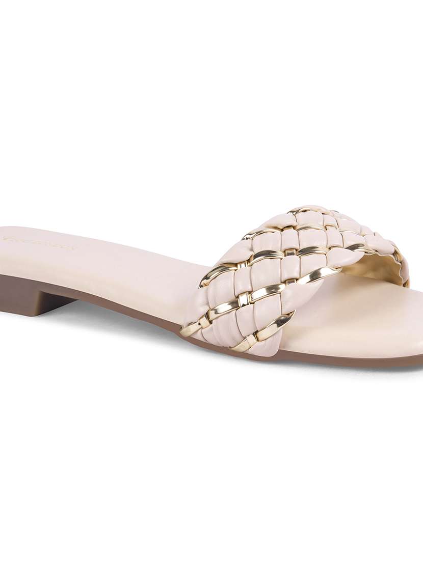 women off white slip on sandal - 21887854 -  Standard Image - 6