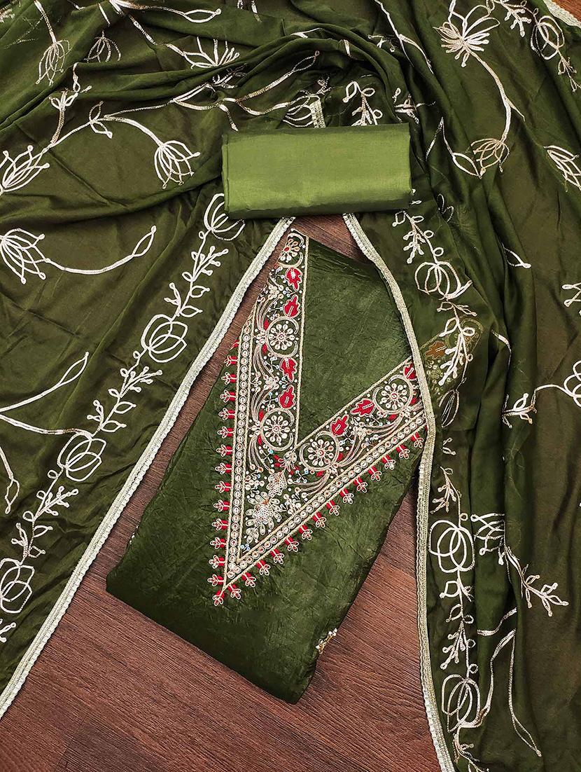 women embroidered unstitched suit set - 21887906 - Standard Image - 1