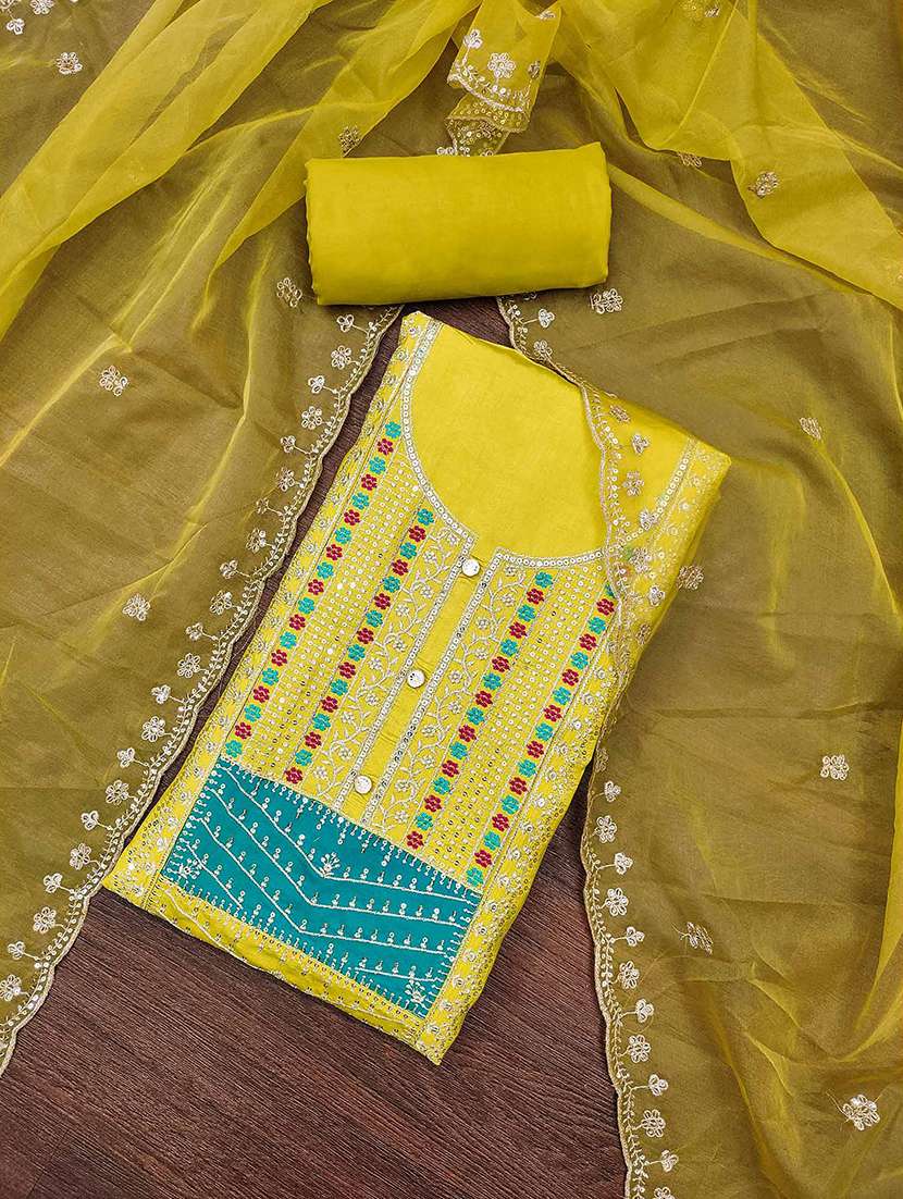 women embroidered unstitched suit set - 21887980 - Standard Image - 1