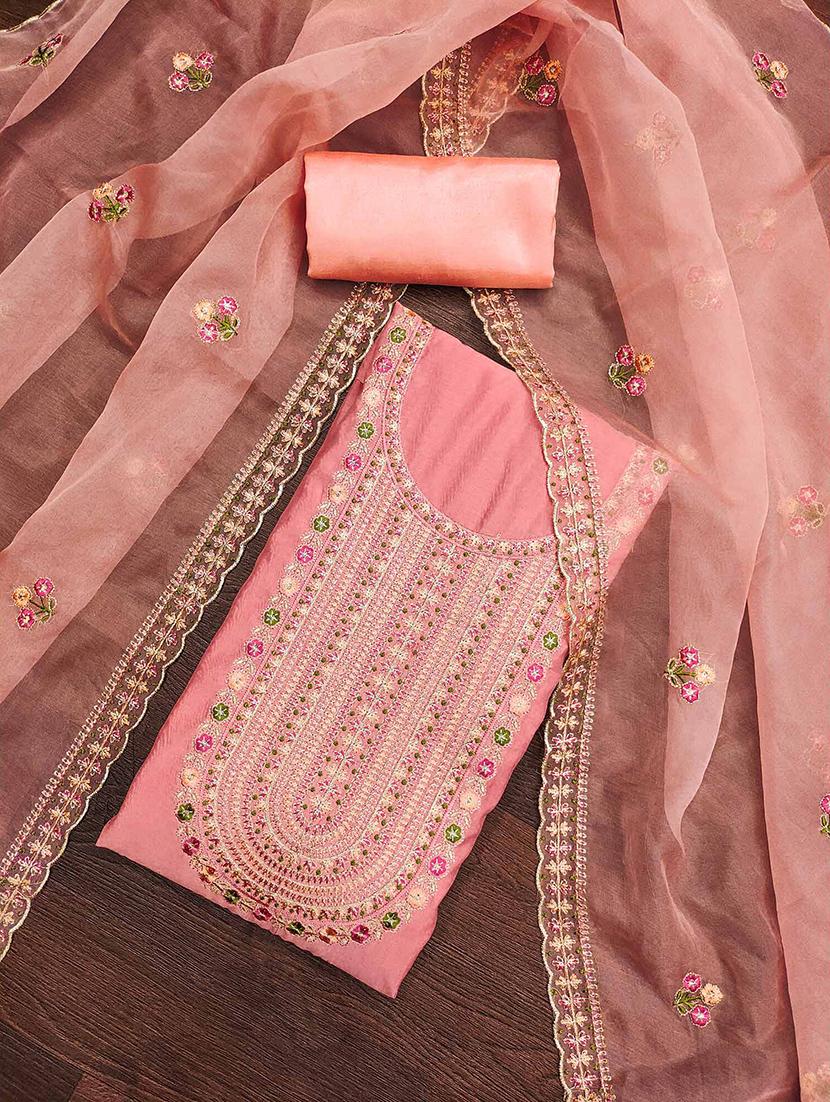 women embroidered unstitched suit set - 21887998 -  Standard Image - 1