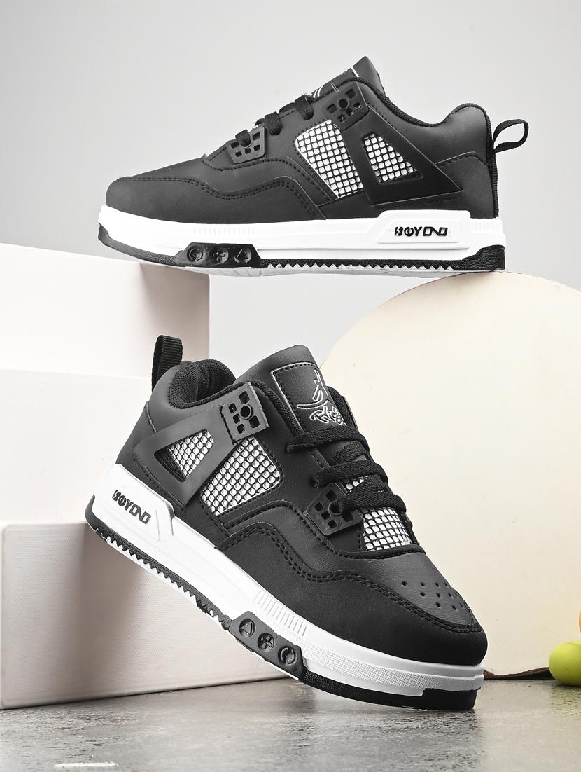 boys black lace-up sneaker - 21888284 - Zoom Image - 0