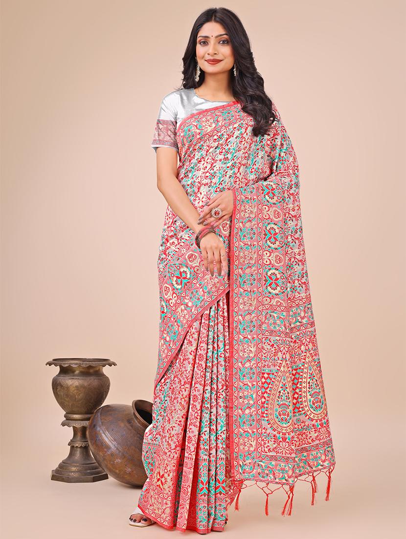 women self design bordered saree with blouse - 21888323 -  Zoom Image - 0