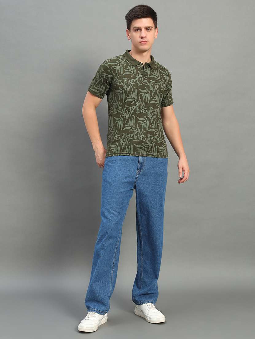 men printed short sleeve regular fit polo t-shirt - 21899241 -  Standard Image - 4