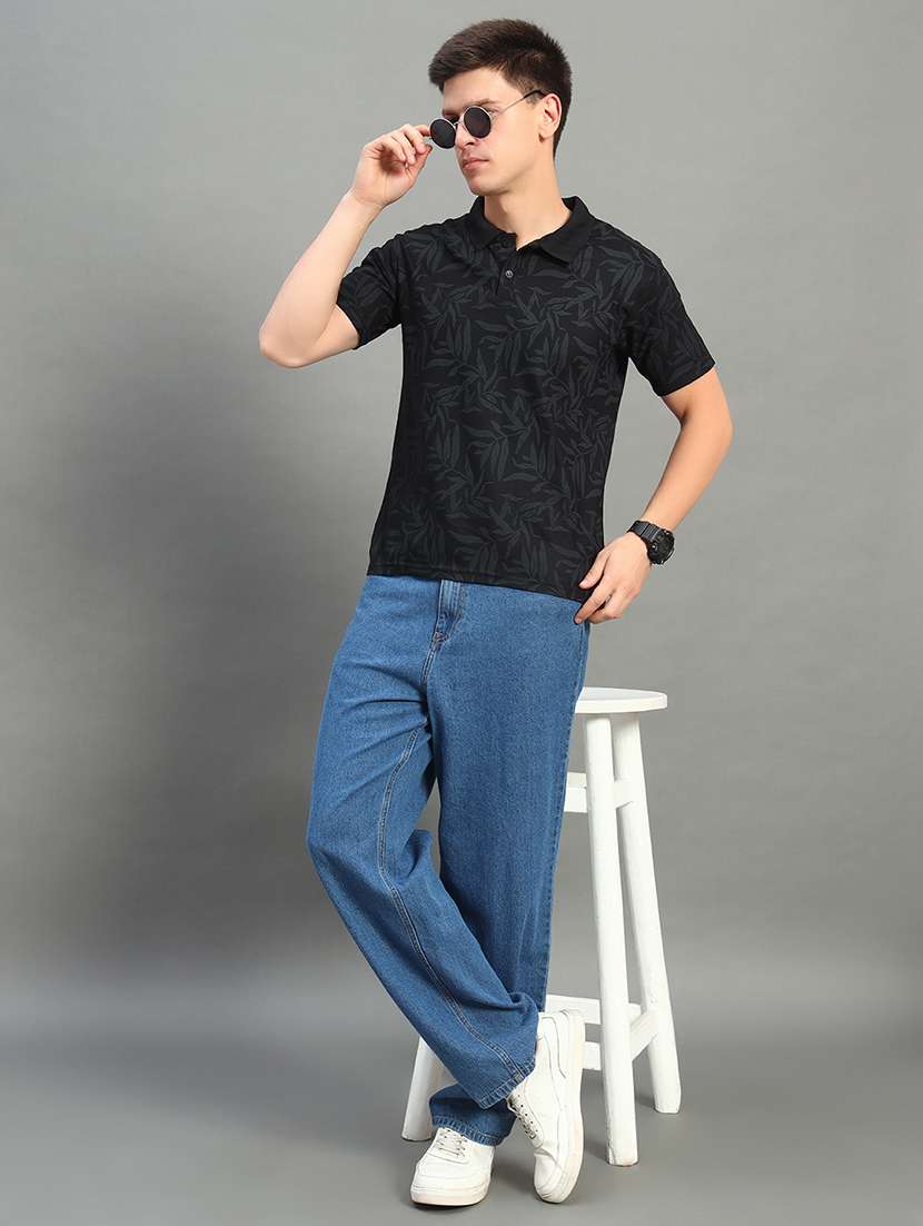 men printed short sleeve regular fit polo t-shirt - 21899242 -  Standard Image - 4