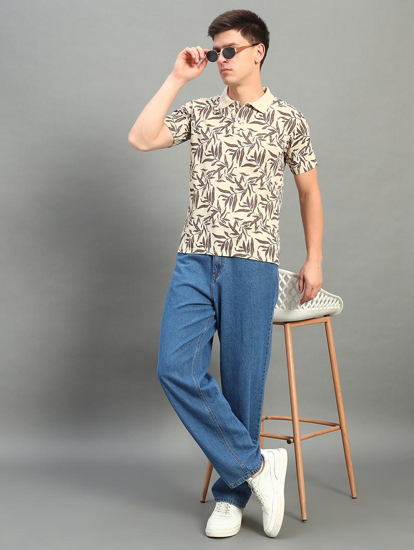 men printed short sleeve regular fit polo t-shirt - 21899243 - Standard Image - 4