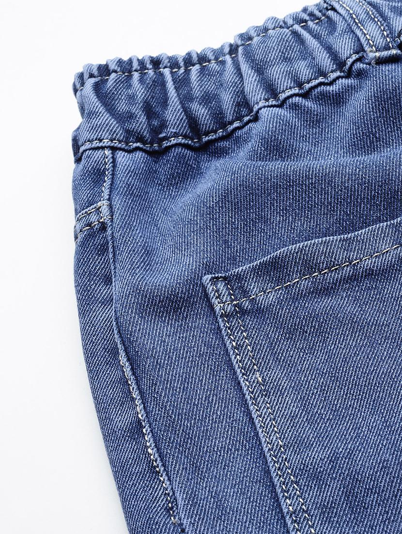 girls solid high rise straight fit jeans - 21900995 - Standard Image - 4