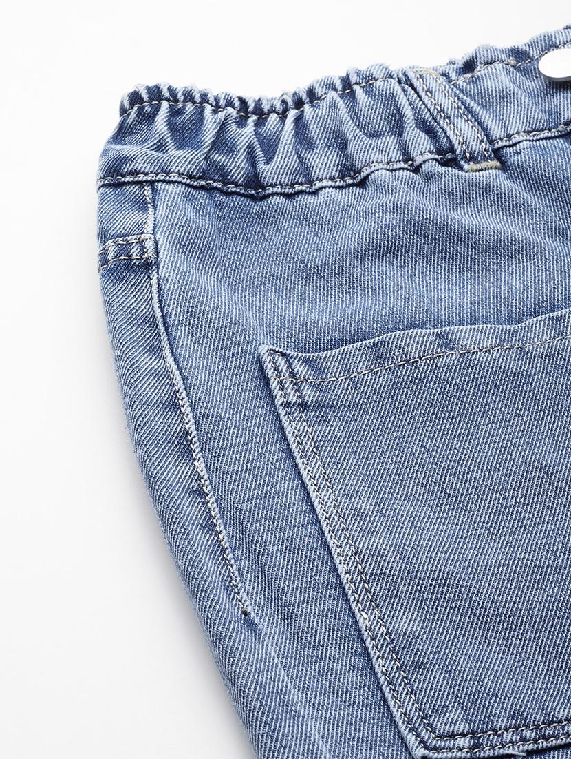 girls solid high rise staright fit jeans - 21900997 - Standard Image - 4