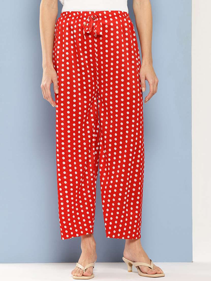 women printed mid rise ankle length straight palazzo - 21901188 - Zoom Image - 0