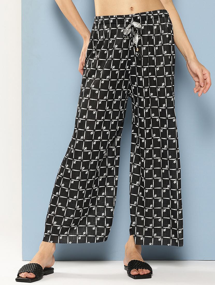 women printed mid rise ankle length straight palazzo - 21901203 -  Zoom Image - 0