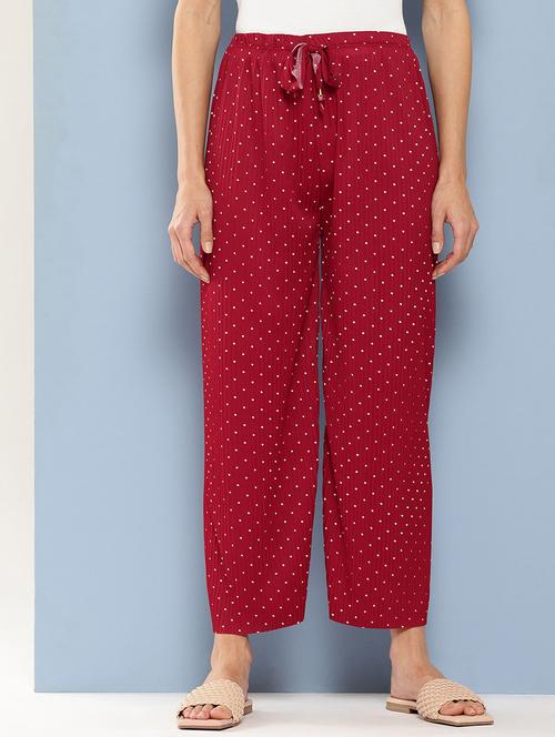 women printed mid rise ankle length straight palazzo - 21901223 -  Standard Image - 0