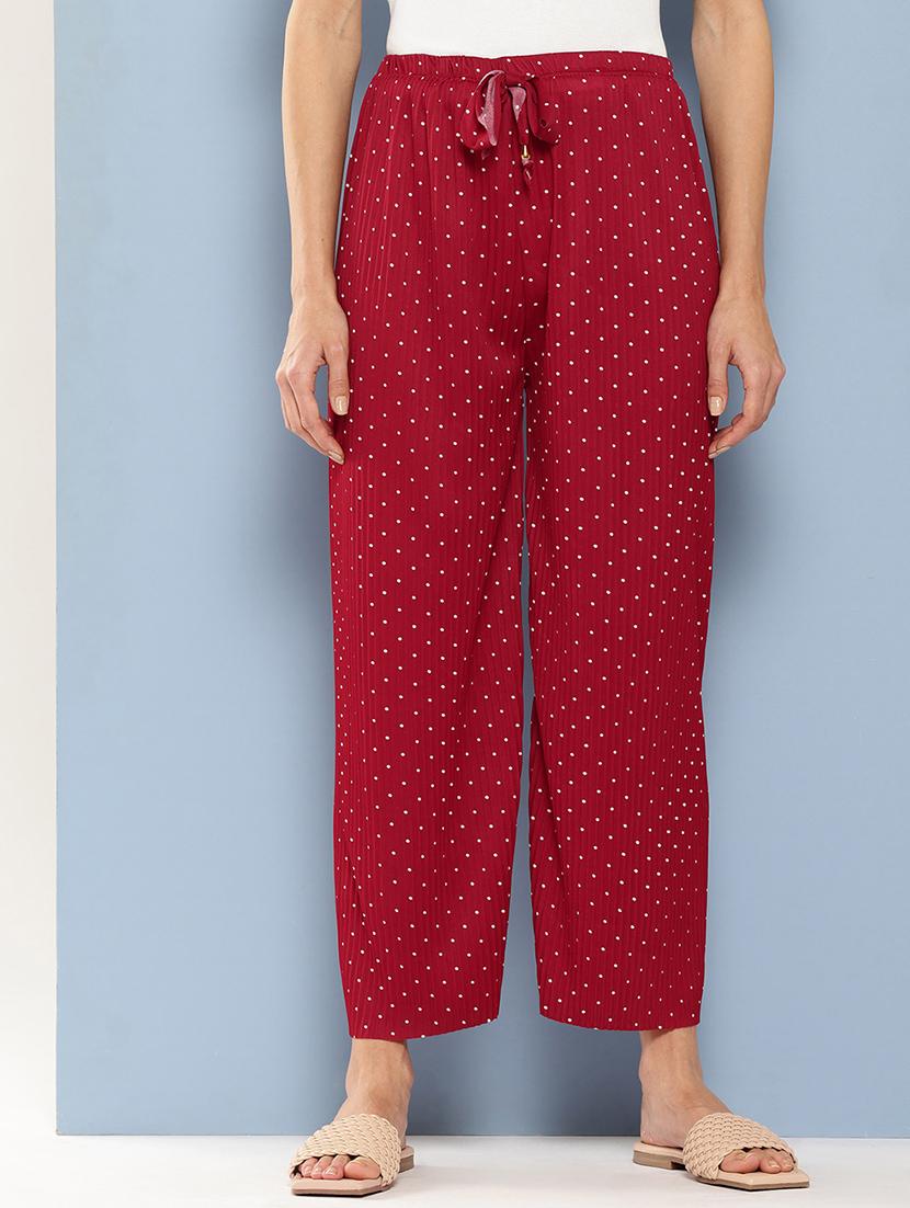 women printed mid rise ankle length straight palazzo - 21901223 -  Zoom Image - 0