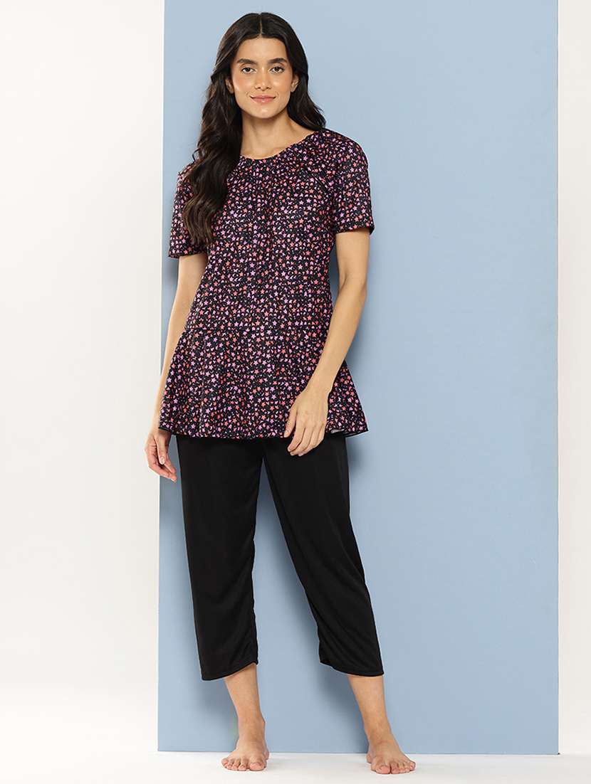 women printed short sleeves swimsuit