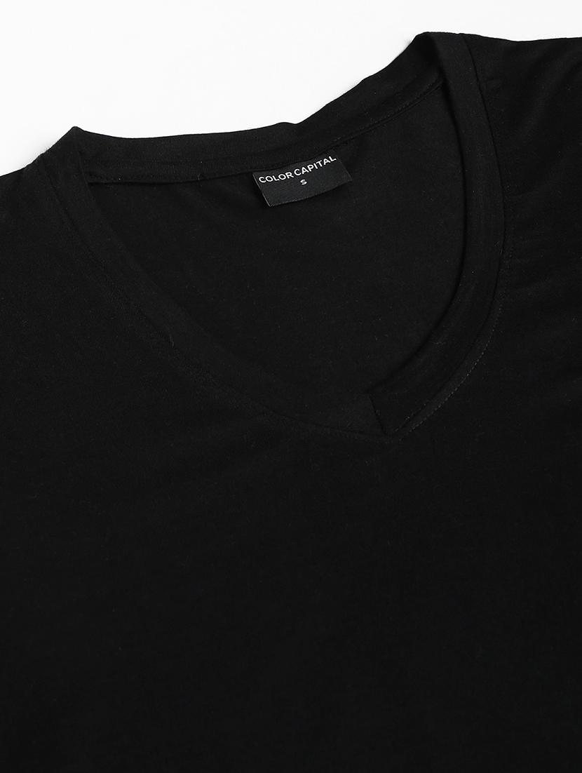 women solid short sleeves regular t-shirt - 21903563 - Standard Image - 4